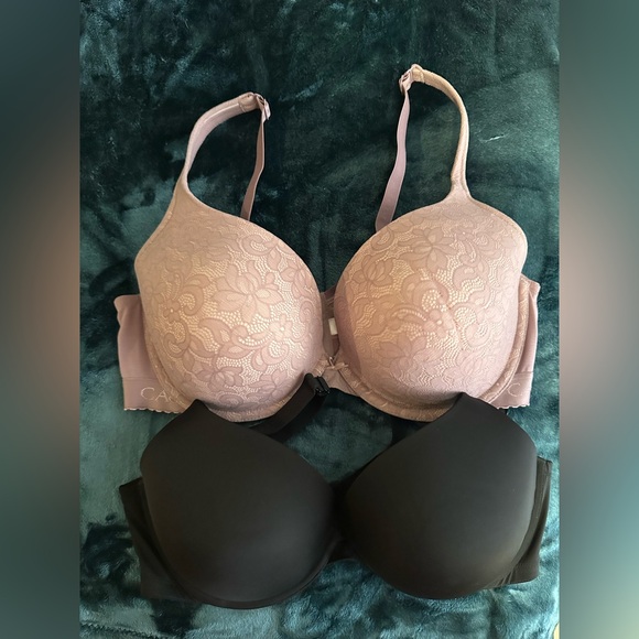 Cacique Other - Cacique Lace and Smooth Bra Set - Pink and Black